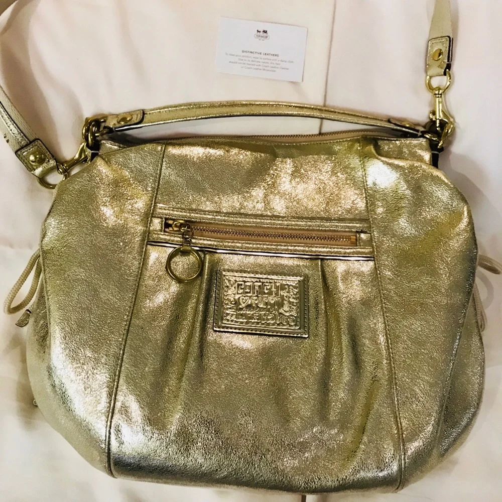 AUTHENTIC COACH POPPY JAZZY SHOULDER MESSENGER BAG - Picture 9 of 11